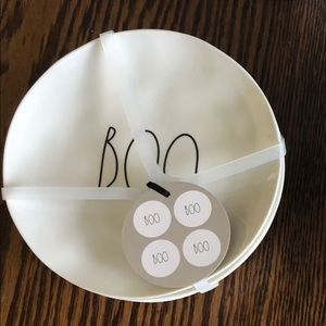 Rae Dunn BOO Halloween LL Melamine 6" Plates SET